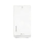 The CWS ParadiseLine Paper Universal Folded Paper Towel Dispenser, white, with a lock and a viewing window on the left, allows for hygienic hand drying with universal paper towels.