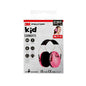 Front side of a 3M™ PELTOR™ earmuff for children packaging by 3M Deutschland GmbH with details about pink earmuffs, noise reduction, age suitability, lightweight, and comfortable ear cushions.