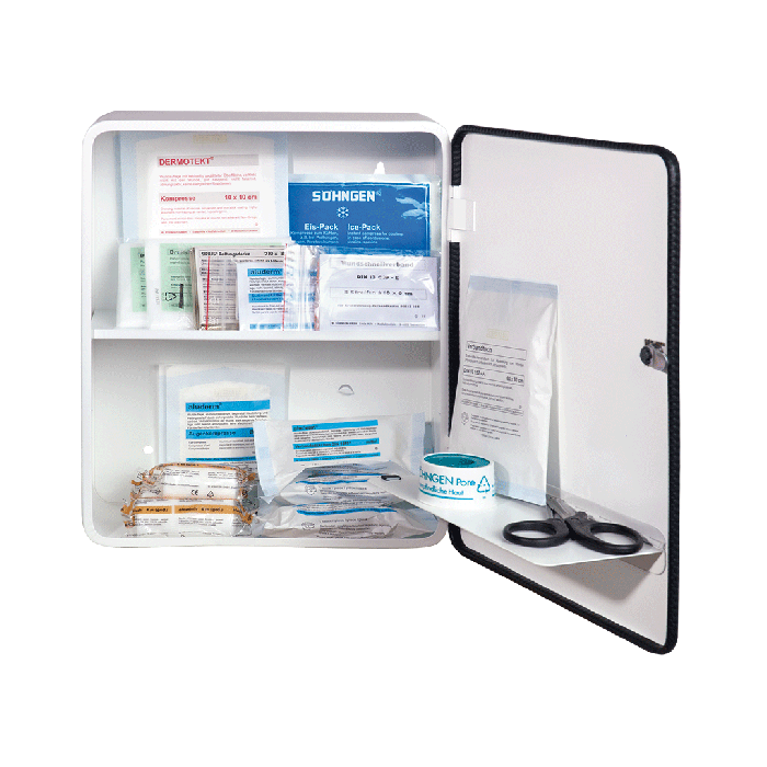 HEIDELBERG First Aid Cabinet, Standard Contents, DIN 13157