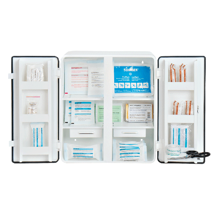HAMBURG First Aid Cabinet, Standard Contents, DIN 13157