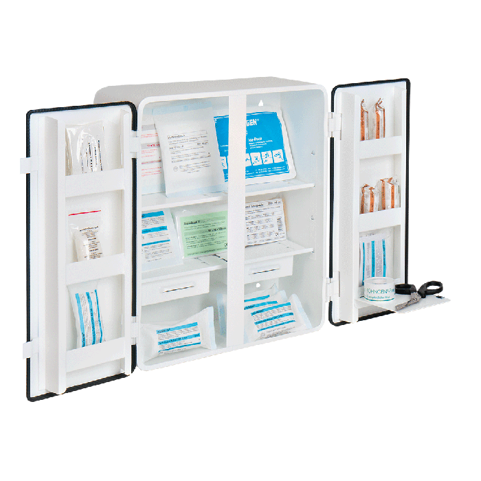 HAMBURG First Aid Cabinet, Standard Contents, DIN 13157