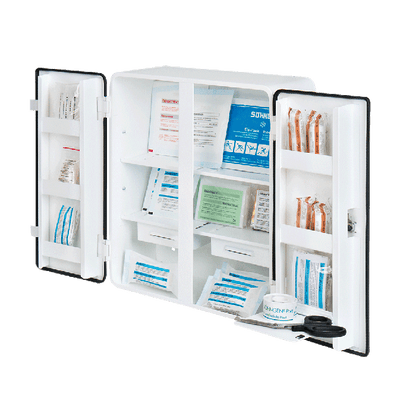 HAMBURG First Aid Cabinet, Standard Contents, DIN 13157