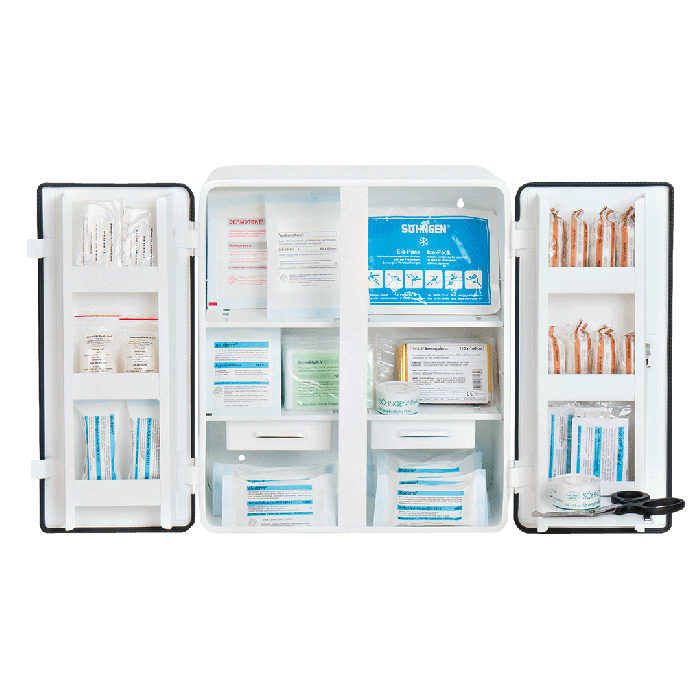 ROM First Aid Cabinet, Standard Contents, DIN 13169