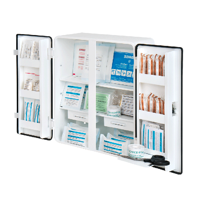 ROM First Aid Cabinet, Standard Contents, DIN 13169