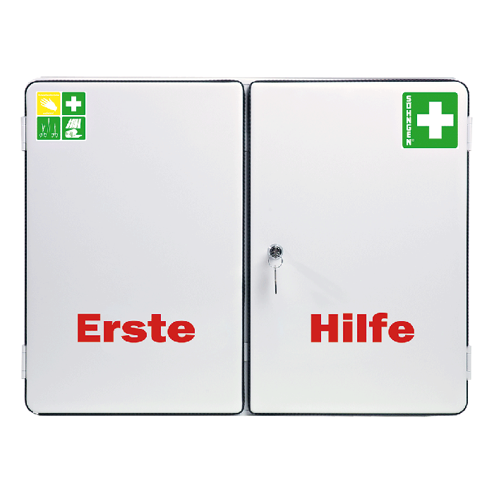 LONDON First Aid Cabinet, Standard Contents, DIN 13169