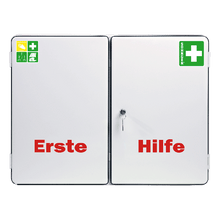 LONDON First Aid Cabinet, Standard Contents, DIN 13169