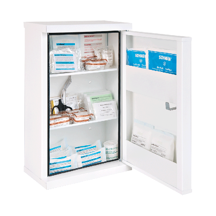 NovoLine 2 First Aid Cabinet, Standard Contents, DIN 13169