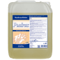 The 10-liter Dr. Schnell PUDRAS fragrance-free and dye-free from DR.SCHNELL GmbH & Co. KGaA is hypoallergenic, gentle on the skin, and comes in a blue-white labeled container with usage instructions and hand washing images.