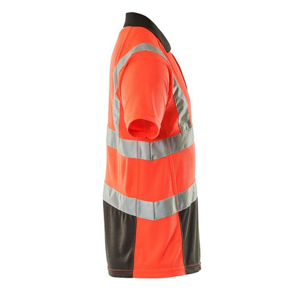 MASCOT® Anadia polo shirt, hi-vis red/dark anthracite