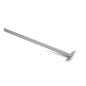 The Nölle Profi Brush metal handle with handle holder (140 cm, 24 mm diameter), from Nölle Profi Brush Bürsten- & Pinseltechnik e.K., features a flat, angled plate and is shown against a white background.
