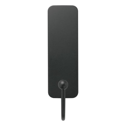 The medium-sized Command™ Matte Black Hook, 17034B from 3M Deutschland GmbH, offers modern design without drilling. With a rectangular, rounded backplate and curved hook, it is easy to attach and remove without residue.