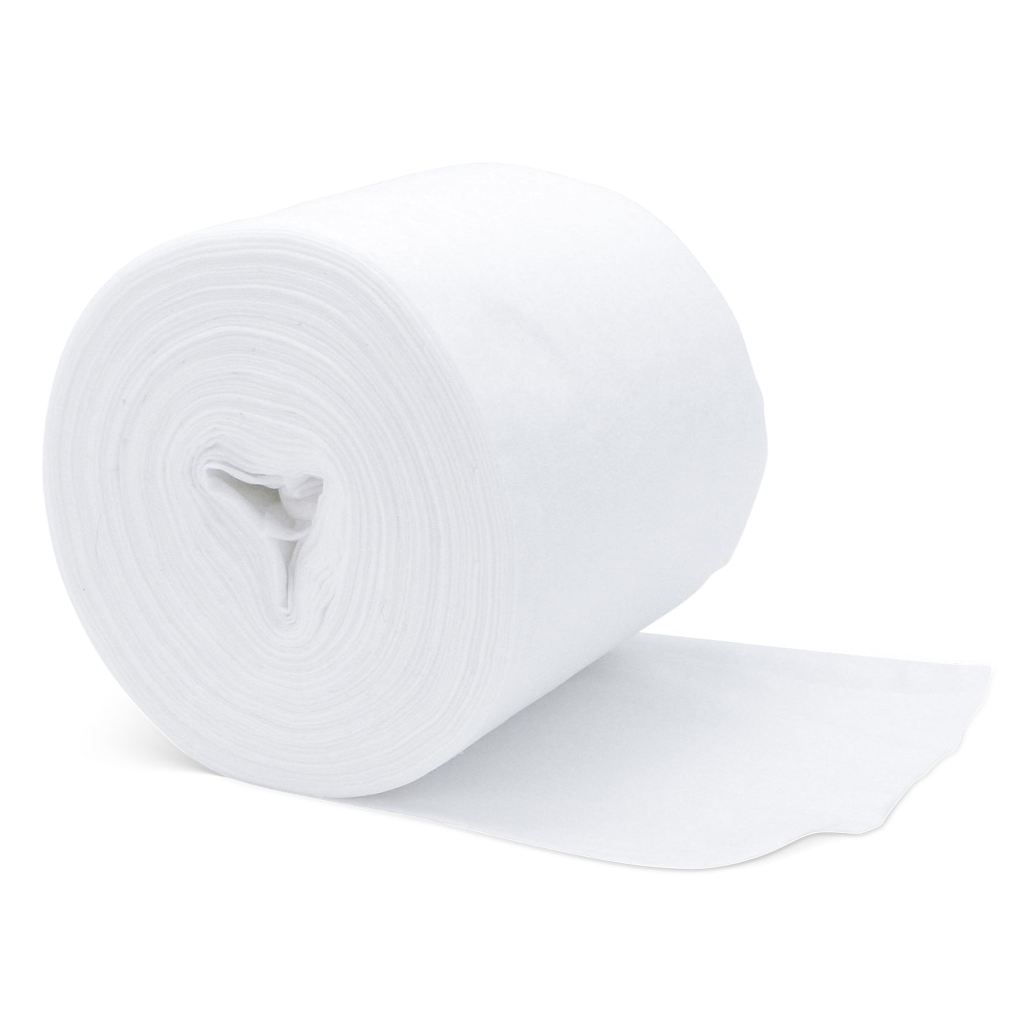 A large white roll of ARNOMED DRY WIPES from ARNOWA GmbH is shown with an unrolled end. These dry non-woven cloth rolls are ideal for soaking with disinfectant for surface disinfection and are depicted on a plain white background.