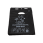 The DEISS 55810 dog waste bag from EMIL DEISS KG is a black, eco-friendly dog waste bag (250x310+30x0.015 mm) with a cartoon dog motif, "HUNDEKOT-BEUTEL DOG-BAG" lettering, white instructions, and practical handle cutouts; available in boxes of 2000 pieces.