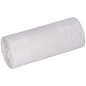 A roll of EMIL DEISS KG (GmbH + Co.) DEISS 56939 trash bags (630x850 mm, white, 40 pieces) with a plain white label wrapped around the middle on a light background.