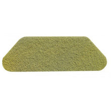 The Twister S-Pad Yellow (45x15 cm) from Diversey Deutschland GmbH & Co. OHG is a rectangular restoration pad with rounded corners for cleaning stone floors, depicted on a white background. Sold in a carton (2 packs).
