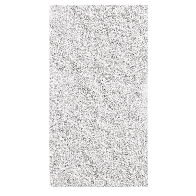 The Twister Handpad 2 pcs. from Diversey Deutschland GmbH & Co. OHG is a rectangular, white, fibrous mesh pad with a random net-like pattern and a thin, airy texture; its compact design stands out against the plain white background.
