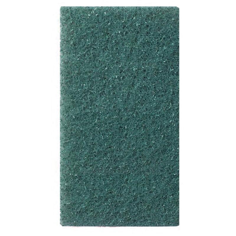 The TASKI Twister Utility Handpad from Diversey Deutschland GmbH & Co. OHG is a green, rectangular scrubbing pad that is ideal for manual cleaning of hard-to-reach areas or for use with an edge cleaning device. Delivered as a box with 2 packs.