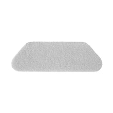 The TASKI Americo S-Pad, 45 x 15 cm, white and extra fine from Diversey Deutschland GmbH & Co. OHG is ideal for polishing clean, dry floors; the pad with rounded corners is delivered individually.