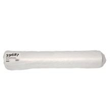 A large roll EMIL DEISS KG (GmbH + Co.) DEISS 59687 baby cot covers, 1800x950 mm, transparent and labeled, is on a plain white background; package contains 400 pieces.