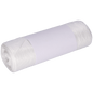 A roll of DEISS garbage bags 490x600 mm made of HDPE 30 l from EMIL DEISS KG (GmbH + Co.) is wrapped with a plain white paper band and tightly packed, depicted against a light background.
