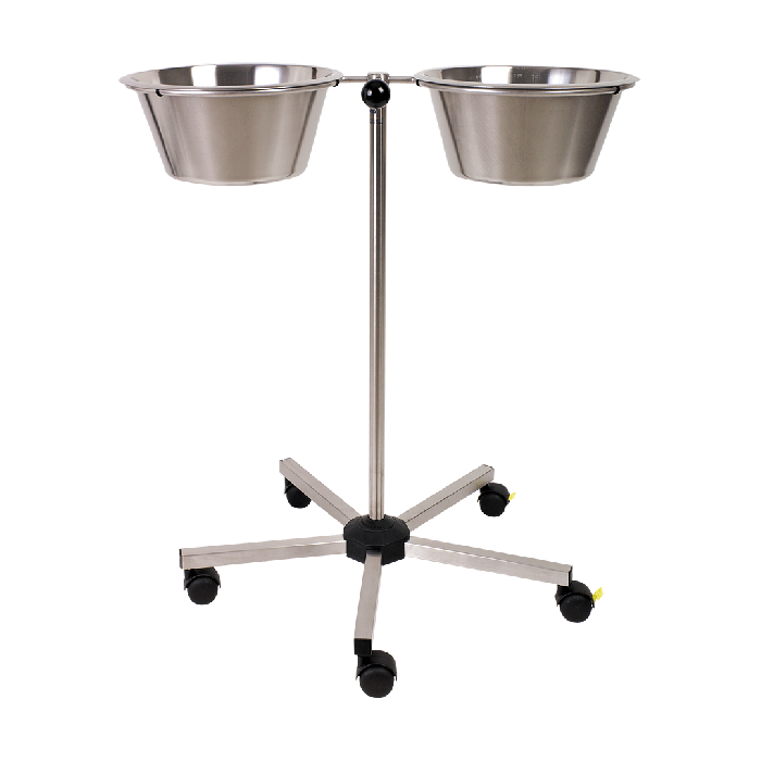 Washbasin stand with 2 basins