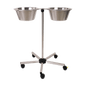 Washbasin stand with 2 basins