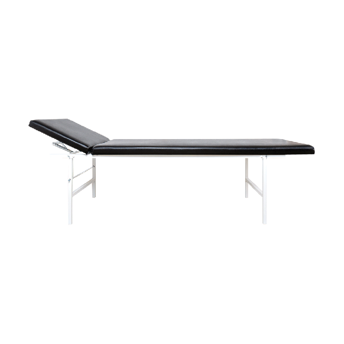 Examination Table with Adjustable Headrest, Made of Steel Tubing, Black
