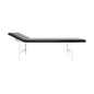 Examination Table with Adjustable Headrest, Made of Steel Tubing, Black