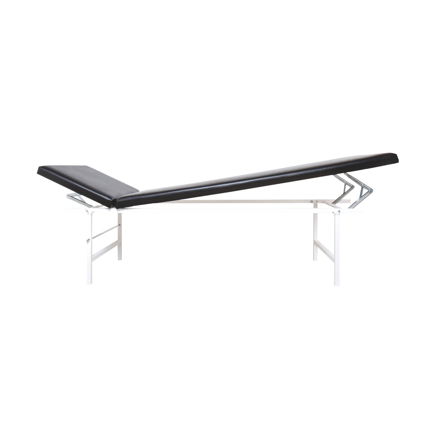 Relaxation Room Recliner, Tubular Steel, Adjustable Head and Foot Rests, Black