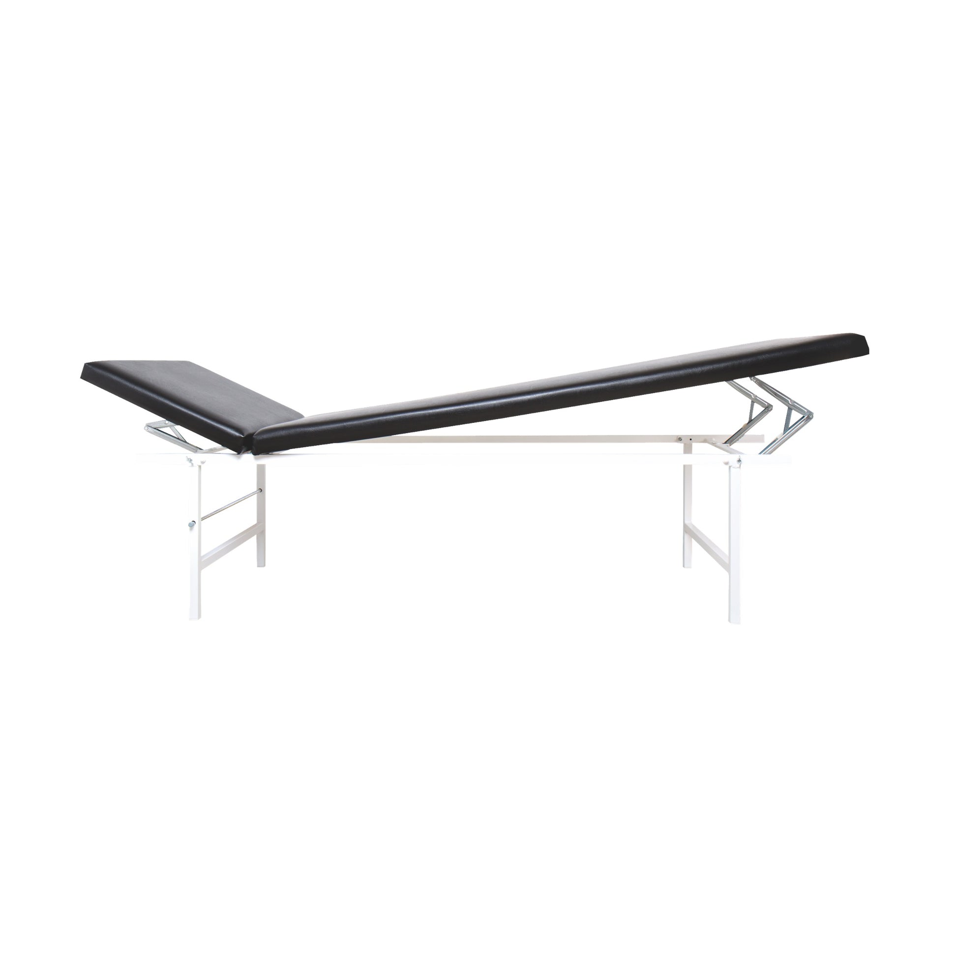 Relaxation Room Recliner, Tubular Steel, Adjustable Head and Foot Rests, Black
