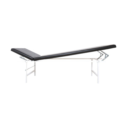 Relaxation Room Recliner, Tubular Steel, Adjustable Head and Foot Rests, Black