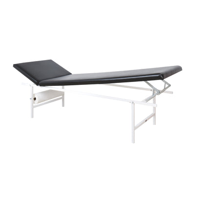 Relaxation Room Recliner, Tubular Steel, Adjustable Head and Foot Rests, Black