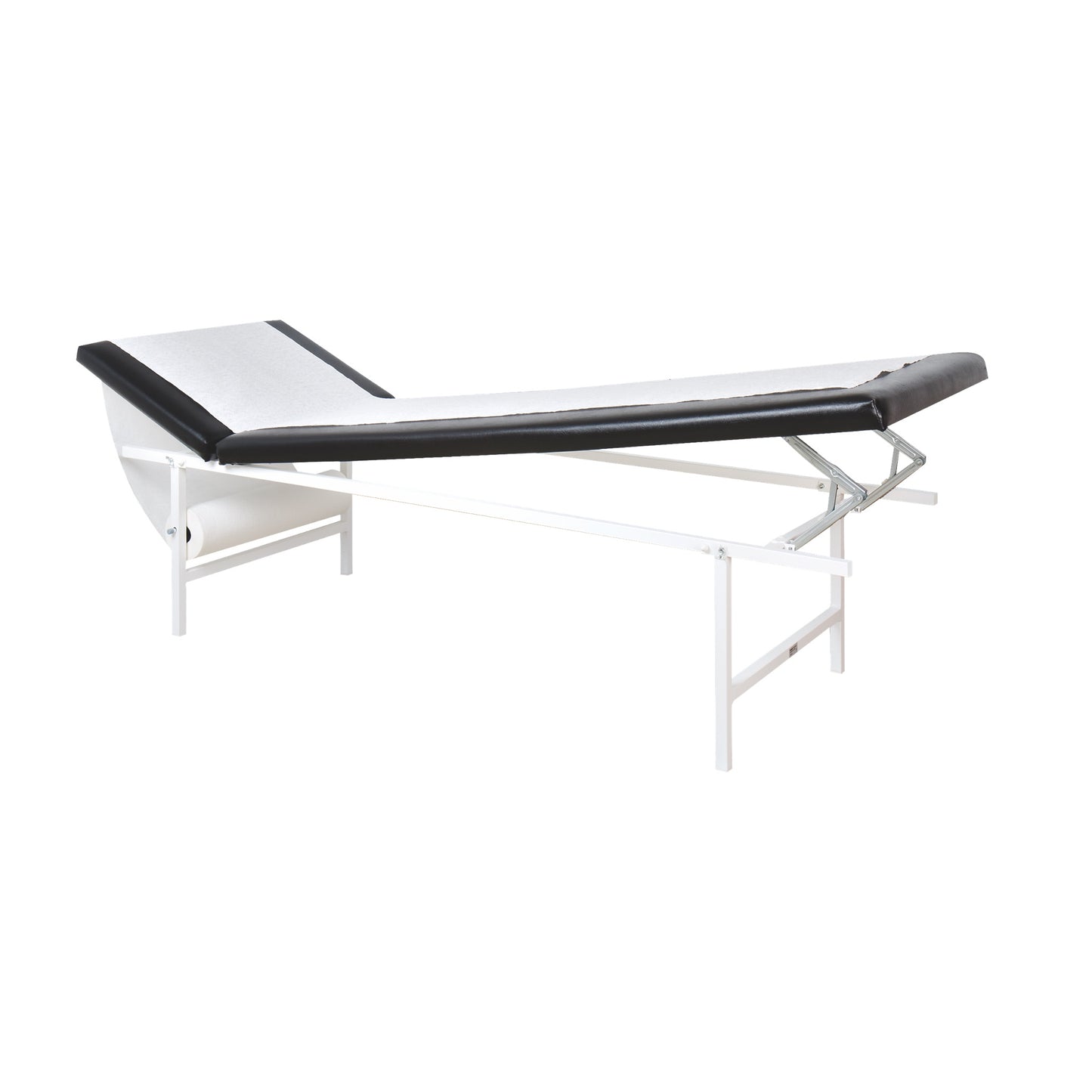 Relaxation Room Recliner, Tubular Steel, Adjustable Head and Foot Rests, Black