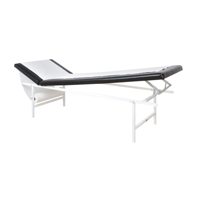 Relaxation Room Recliner, Tubular Steel, Adjustable Head and Foot Rests, Black