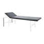 Folding Wall-Mounted Examination Table with Adjustable Headrest, Vertical, Black
