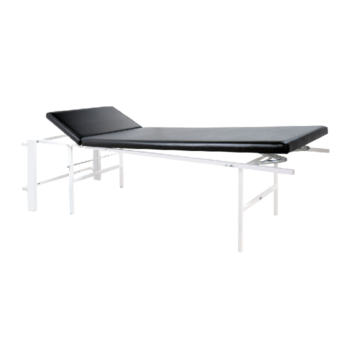 Wall-mounted Folding Examination Table, Head-to-Foot Adjustable, Vertical, Black