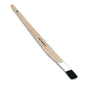 The Nölle Profi Brush Slant Line Brush 3/4", black bristle, tinplate from Nölle Profi Brush Brush & Paint Technology e.K. is a flat brush with a wooden handle (with hole), black bristles and the imprint "FINE CHALKBRISTLE".