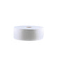 A CWS large roll toilet paper recycling, perforated, white, 2-ply | Box (6 rolls) by CWS is pictured in a side view against a plain white background.