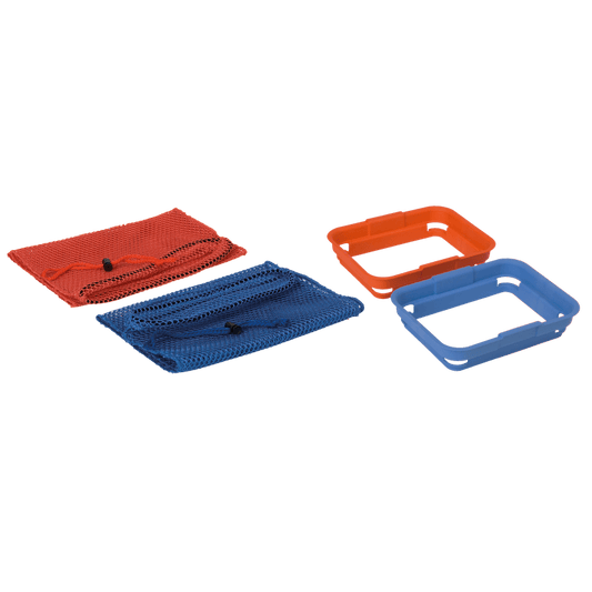 Numatic holding frame for laundry net