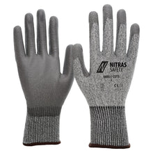 NITRAS CUT D, cut protection gloves, gray / gray