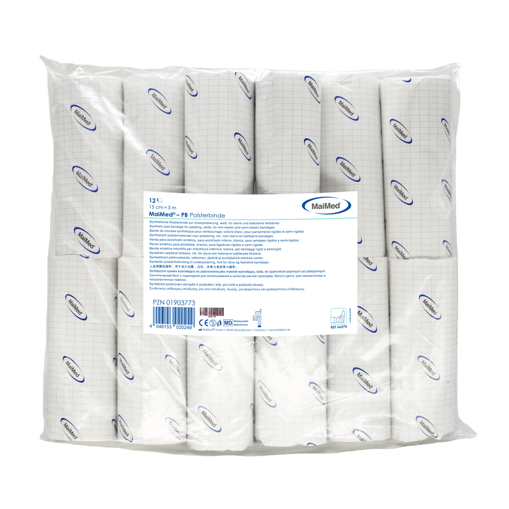 MaiMed-PB Synthetic padding bandage of 12 pieces/polybag