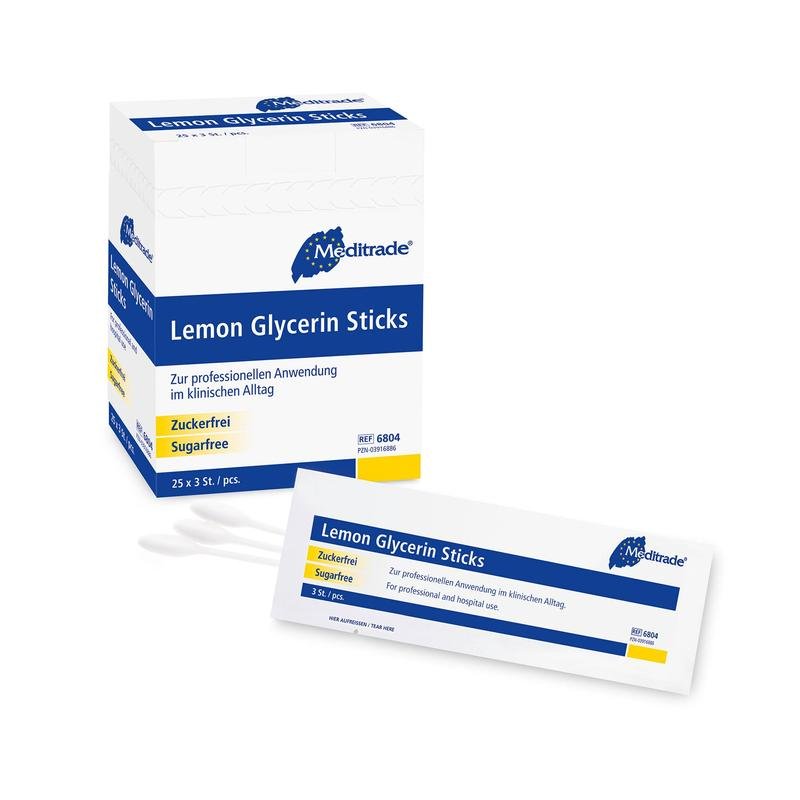 Meditrade Lemon Glycerin Stick | Pack (25 pieces)