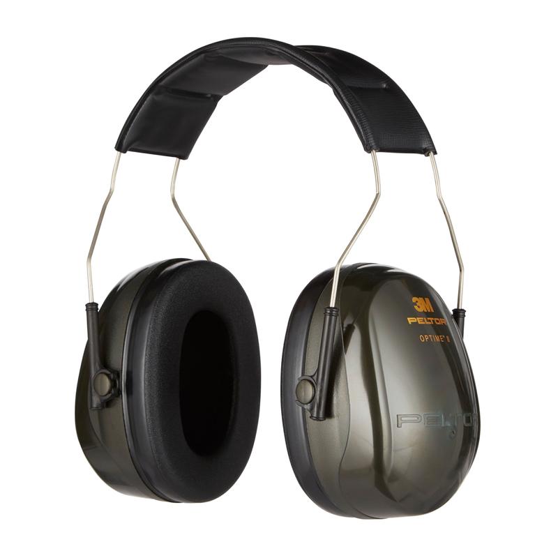 The 3M™ PELTOR™ Optime™ II Ear Muffs H520A from 3M Deutschland GmbH offers hearing protection with an SNR of 31 dB, features a padded black headband and green ear cups, and is delivered as a single package.
