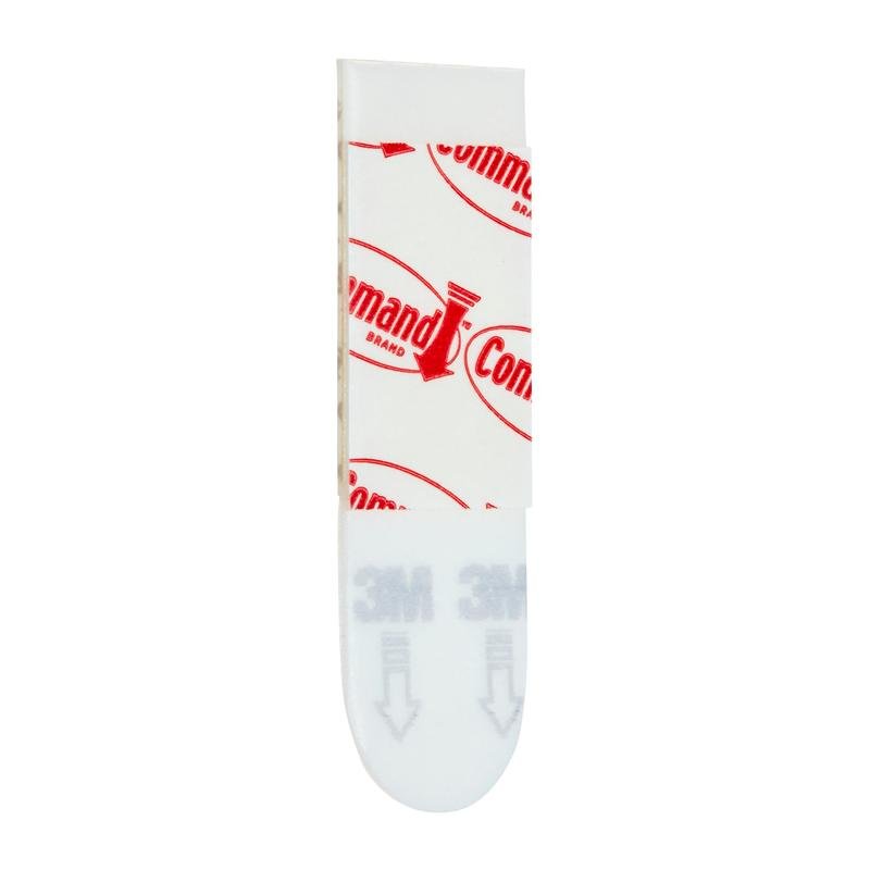 A single Command™ Poster Strips 17024 adhesive strip from 3M Deutschland GmbH shows the Command logo in red and the 3M logo with gray arrows - ideal for residue-free mounting and easy to use for attaching posters.