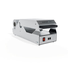 The DF20 sealing machine - semi-automatic including 1 cassette DF10/DF20 from Duni GmbH, with digital control and black handle, is ideal for sealing packages and is ready for closing food trays.