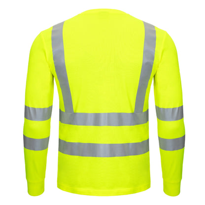 NITRAS MOTION TEX VIZ, high-visibility long-sleeved shirt