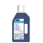 A 2-liter bottle of Diversey Suma Multi D2 universal cleaner, aluminum-safe, from Diversey Deutschland GmbH & Co. OHG, with a white cap and blue liquid. Multilingual label. Ideal for professional cleaning of various surfaces.