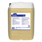A 20-liter plastic container from Diversey Deutschland GmbH & Co. OHG Suma Mega L52 dishwashing detergent for soft water, with a white lid and a blue-white label with product details and multilingual instructions.