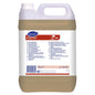 A 5-liter plastic container of Suma Grill D9 oven and grill cleaner from Diversey Deutschland GmbH & Co. OHG with a white label and multilingual instructions; the light brown liquid is ideal for effective grease removal.