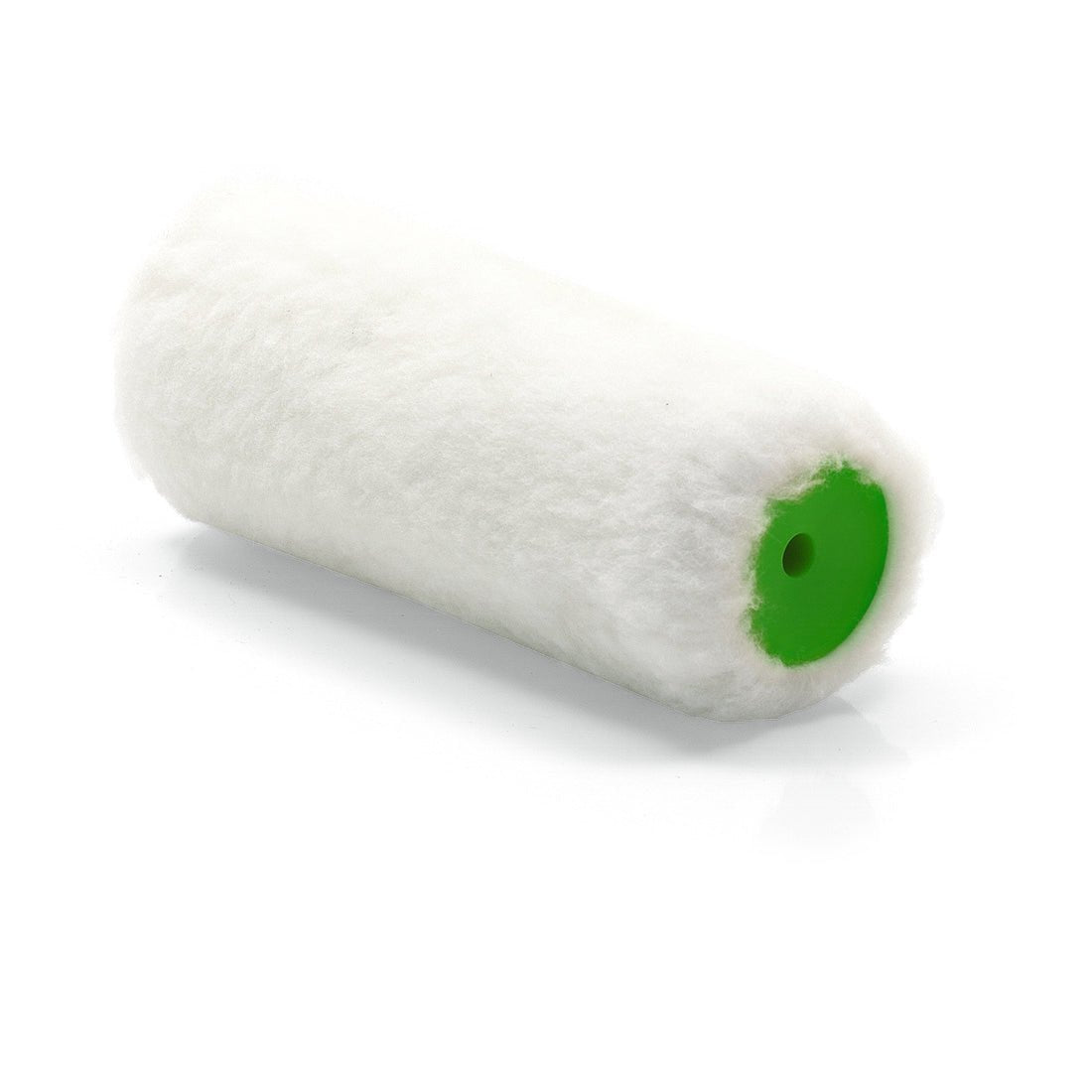The Nölle Profi-Pinsel paint roller Vestan, 18 cm long with 20 mm pile height and Ø 48 mm, has a white cylindrical cover and a green plastic core. Ideal for an even application of emulsion paint. Brand: Nölle Profi Pinsel Brush & Paintbrush Technology e.K.